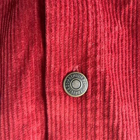 Forever 21 Wine Corduroy Woman Jumper - Picture 5 of 9
